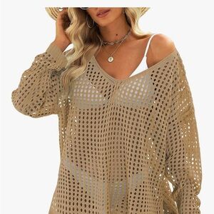 Women's Tan Knit Sweater